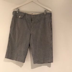 Navy&white seersucker thom Browne shorts
